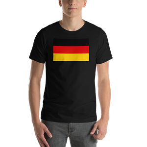 Black / S Germany Flag Short-Sleeve Unisex T-Shirt by Design Express