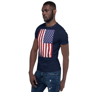 US Flag Distressed Short-Sleeve Unisex T-Shirt by Design Express