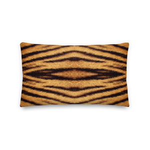 Tiger "All Over Animal" 1 Rectangular Premium Pillow by Design Express