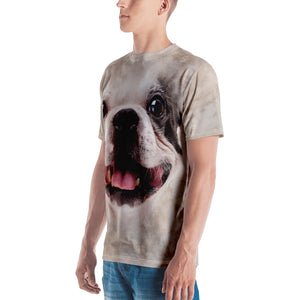 Boston Terrier Dog "All Over Animal" Men's T-shirt All Over T-Shirts by Design Express