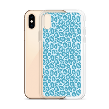 Teal Leopard Print iPhone Case by Design Express