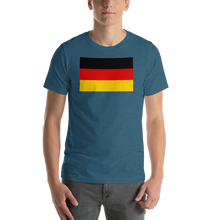 Heather Deep Teal / S Germany Flag Short-Sleeve Unisex T-Shirt by Design Express