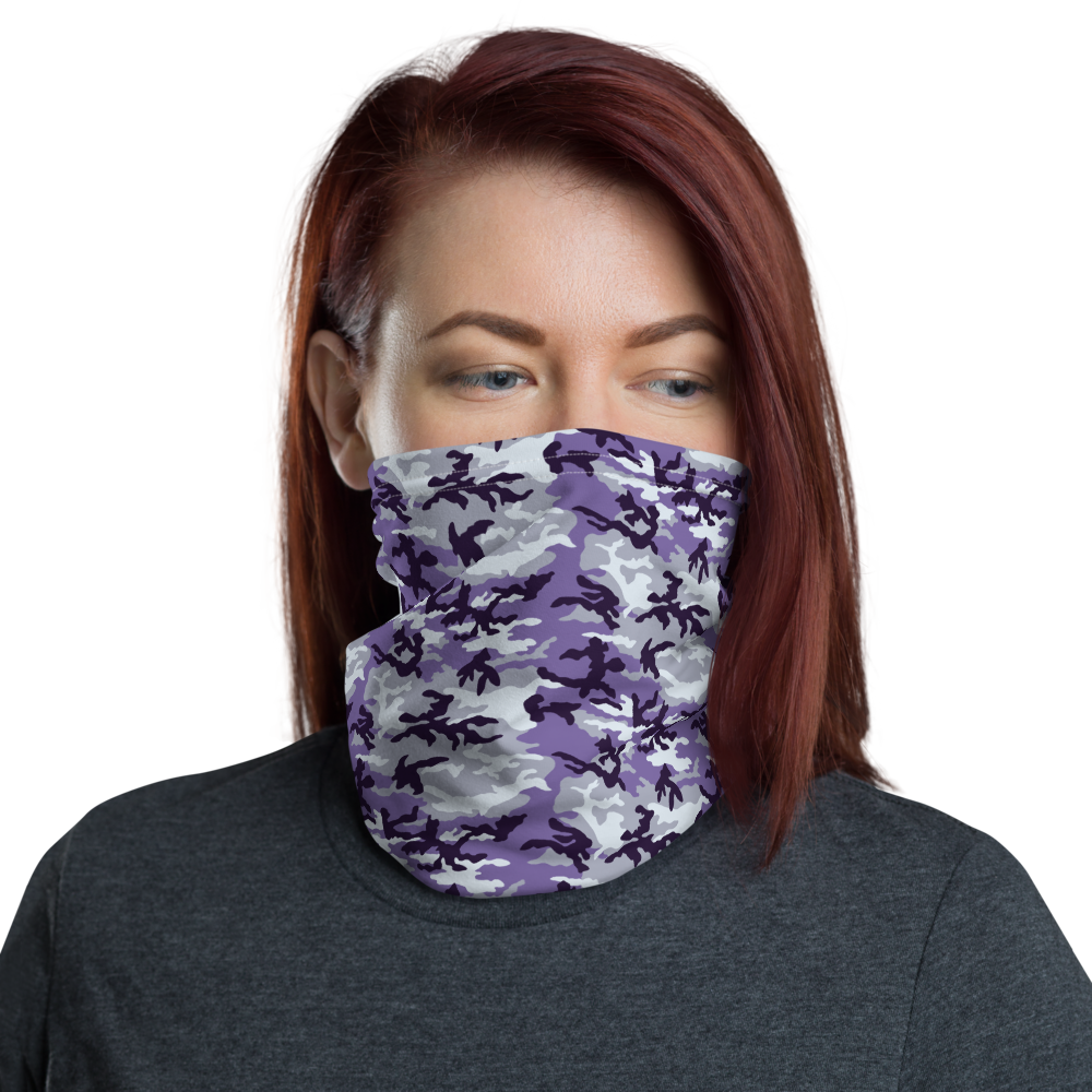 Default Title Ultraviolet Camo Neck Gaiter Masks by Design Express