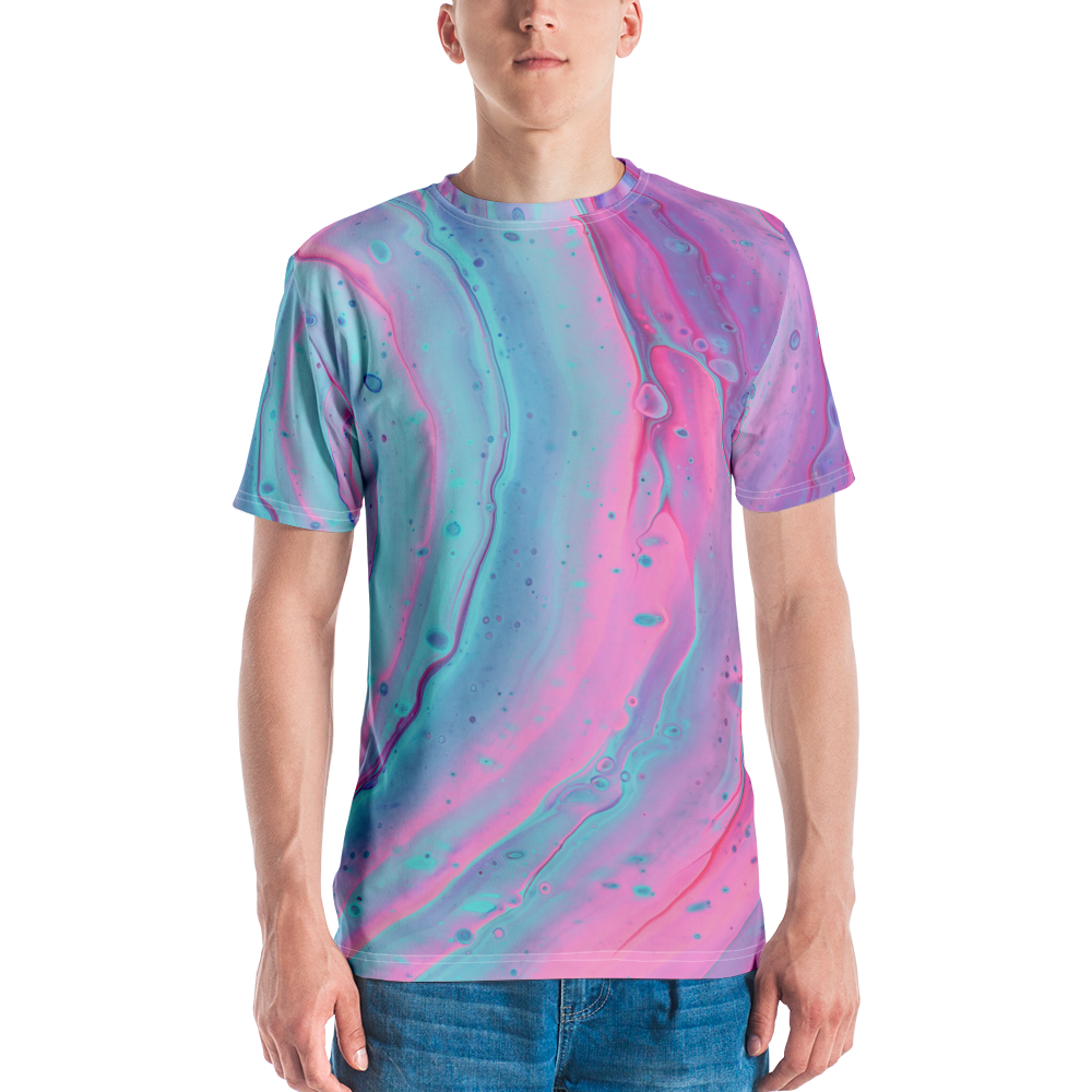 XS Multicolor Abstract Background Men's T-shirt by Design Express