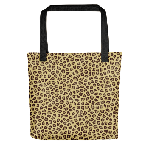 Default Title Yellow Leopard Print Tote Bag by Design Express