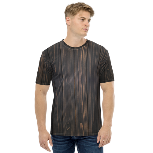 XS Black Wood Men's T-shirt by Design Express