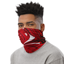 Black Red Abstract Neck Gaiter Masks by Design Express