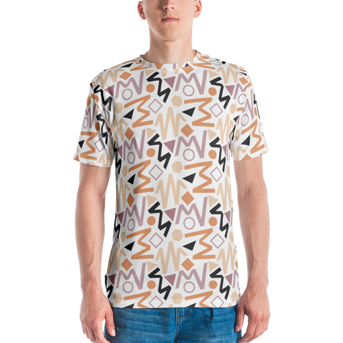 XS Soft Geometrical Pattern Men's T-shirt by Design Express