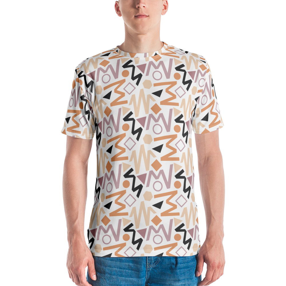 XS Soft Geometrical Pattern Men's T-shirt by Design Express