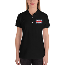 United Kingdom Flag "Solo" Embroidered Women's Polo Shirt by Design Express