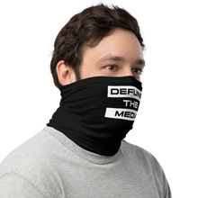 Defund The Media Extended Black Neck Gaiter by Design Express