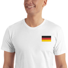 White / S Germany Flag Embroidered T-Shirt by Design Express