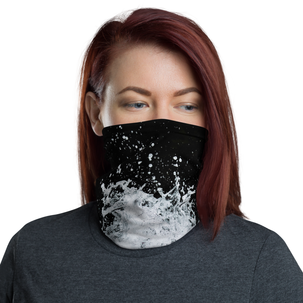 Default Title Black & White Water Neck Gaiter by Design Express