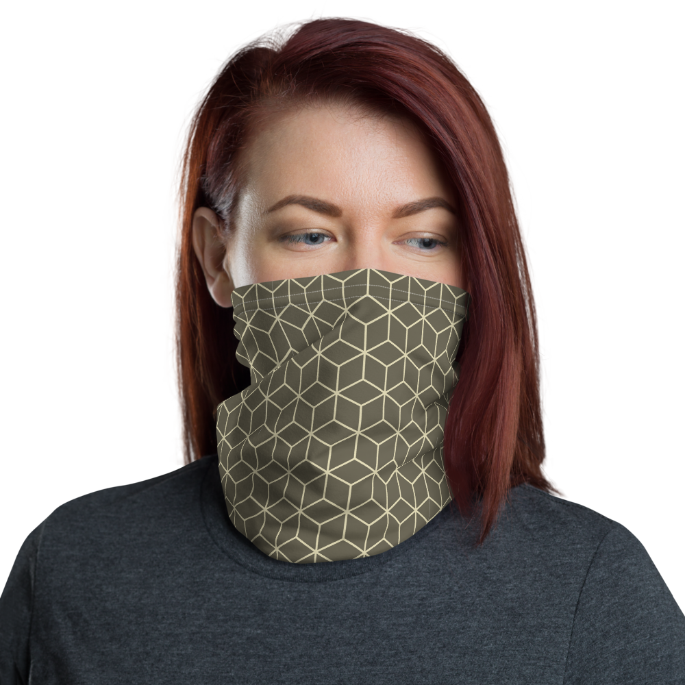 Default Title Diamond Makara Pearl Lusta Pattern Neck Gaiter Masks by Design Express