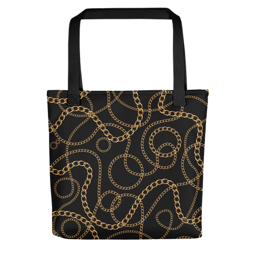 Default Title Golden Chains Tote bag by Design Express