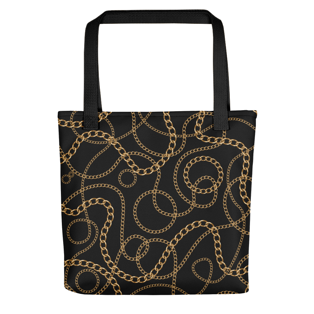 Default Title Golden Chains Tote bag by Design Express