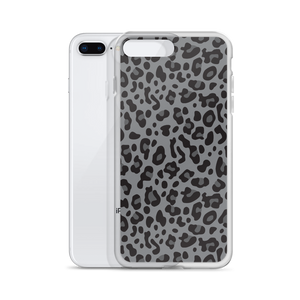 Grey Leopard Print iPhone Case by Design Express