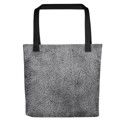 Default Title Soft Grey Fur Print Tote Bag by Design Express