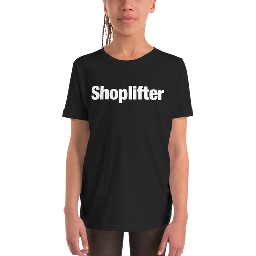 Black / M Shoplifter Unisex Youth T-Shirt by Design Express