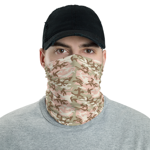 Default Title Peach Desert Camo Neck Gaiter Masks by Design Express