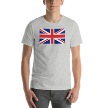 Athletic Heather / S United Kingdom Flag "Solo" Short-Sleeve Unisex T-Shirt by Design Express