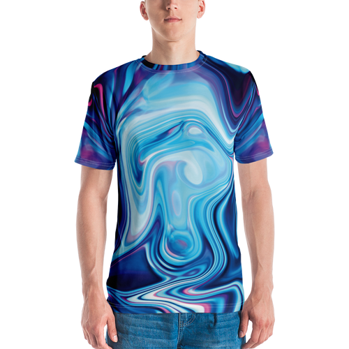 XS Lucid Blue Men's T-shirt by Design Express