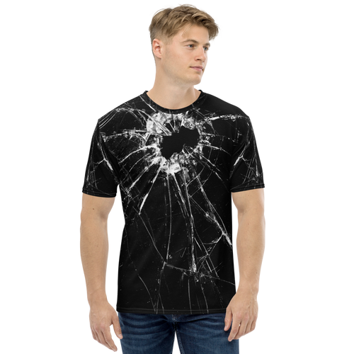 XS Broken Glass Men's T-shirt by Design Express