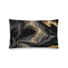 Default Title Black Marble Rectangle Premium Pillow by Design Express