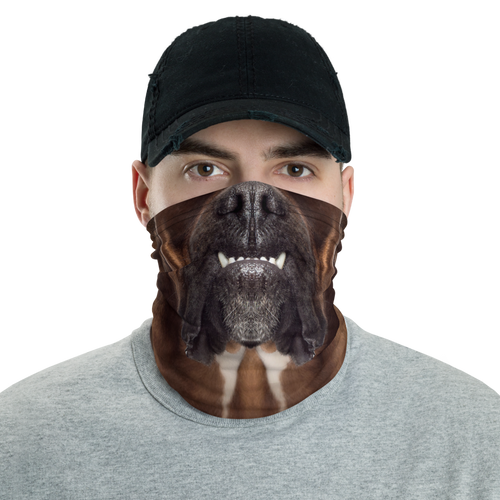 Default Title Boxer Dog Neck Gaiter Masks by Design Express