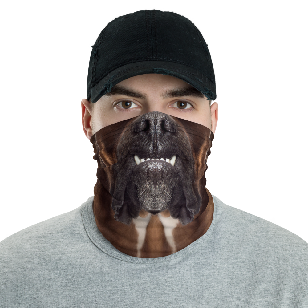 Default Title Boxer Dog Neck Gaiter Masks by Design Express