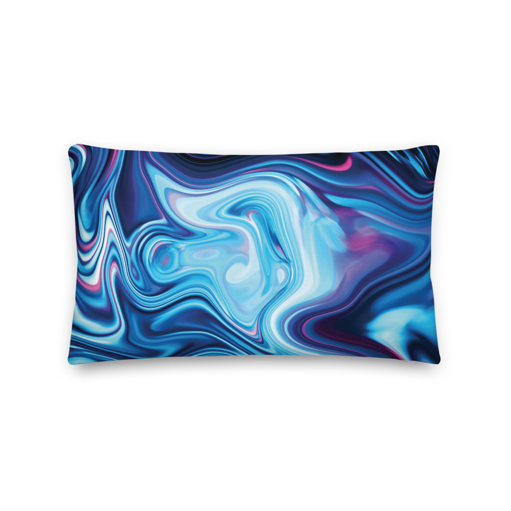 Default Title Lucid Blue Rectangle Premium Pillow by Design Express