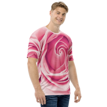 Pink Rose Men's T-shirt by Design Express