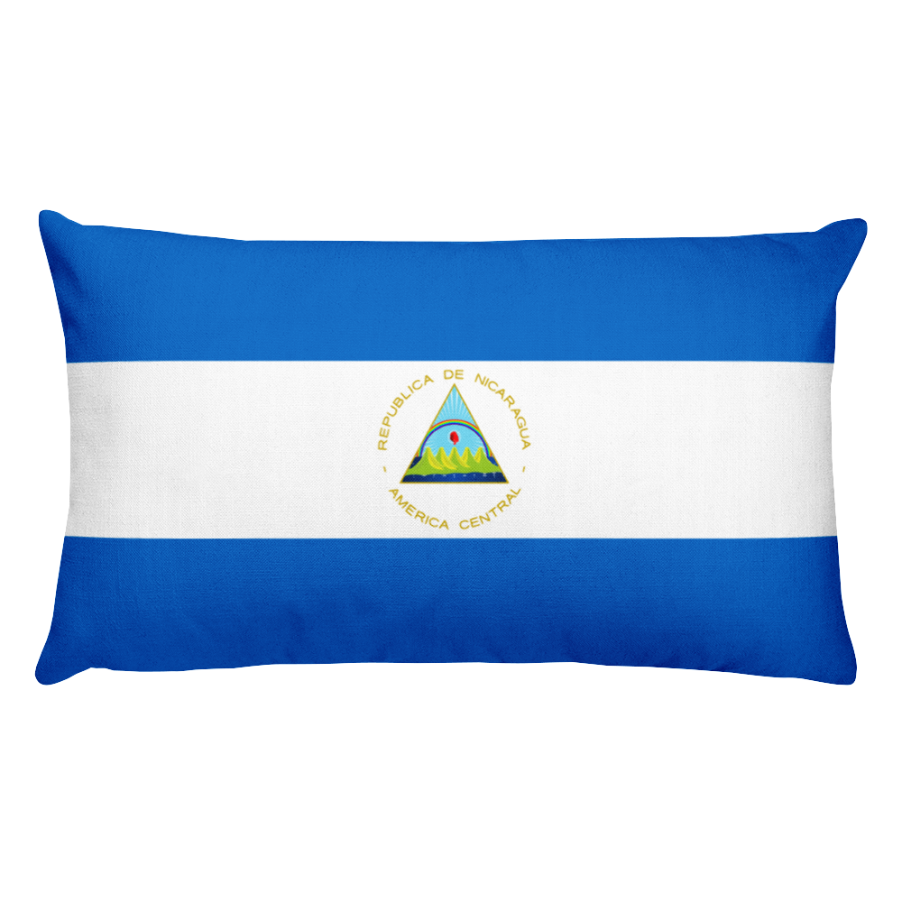 Default Title Nicaragua Flag Allover Print Rectangular Pillow Home by Design Express