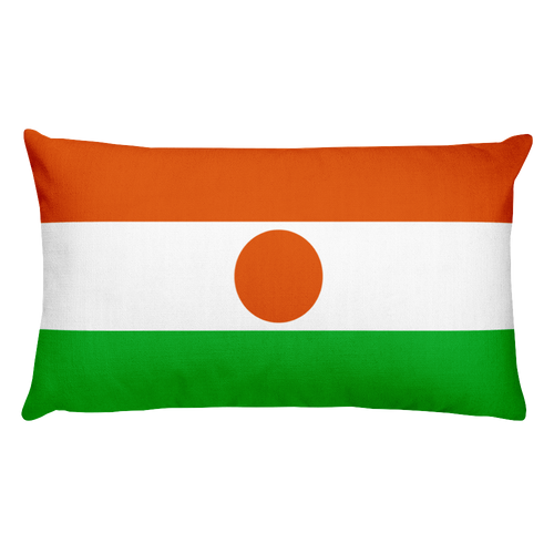 Default Title Niger Flag Allover Print Rectangular Pillow Home by Design Express