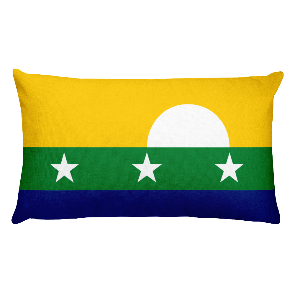 Default Title Nueva Esparta Flag Allover Print Rectangular Pillow Home by Design Express