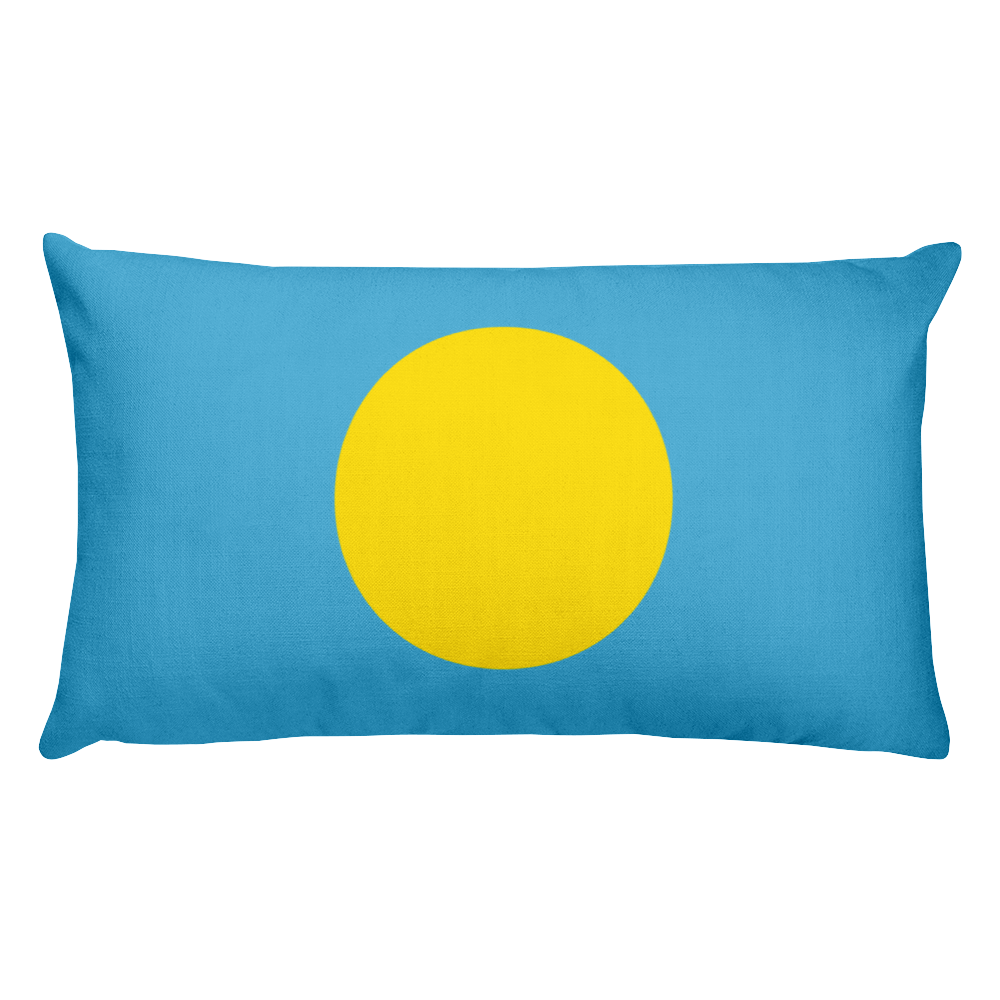 Default Title Palau Flag Allover Print Rectangular Pillow Home by Design Express