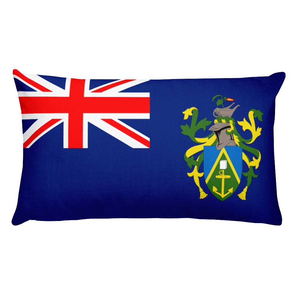 Default Title Pitcairn Islands Flag Allover Print Rectangular Pillow Home by Design Express