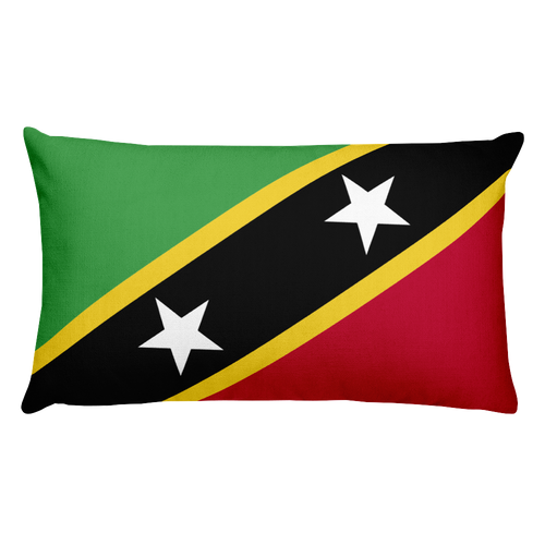 Default Title Saint Kitts and Nevis Flag Allover Print Rectangular Pillow Home by Design Express