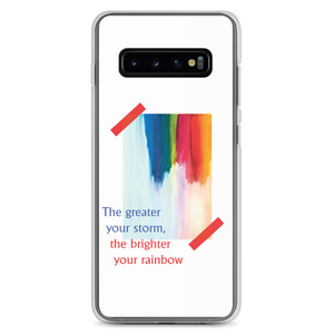 Samsung Galaxy S10+ Rainbow Samsung Case White by Design Express