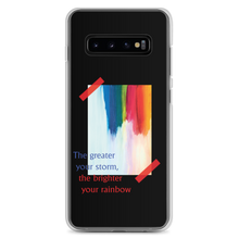 Samsung Galaxy S10+ Rainbow Samsung Case Black by Design Express