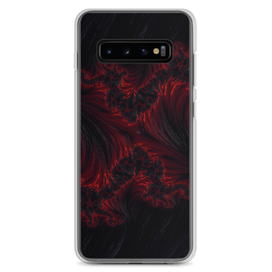 Samsung Galaxy S10+ Black Red Fractal Art Samsung Case by Design Express