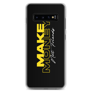 Samsung Galaxy S10+ Make Money Not Friends Typography Samsung Case by Design Express