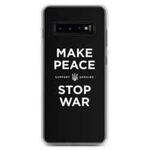 Samsung Galaxy S10+ Make Peace Stop War (Support Ukraine) Black Samsung Case by Design Express