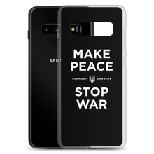 Make Peace Stop War (Support Ukraine) Black Samsung Case by Design Express