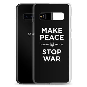 Make Peace Stop War (Support Ukraine) Black Samsung Case by Design Express