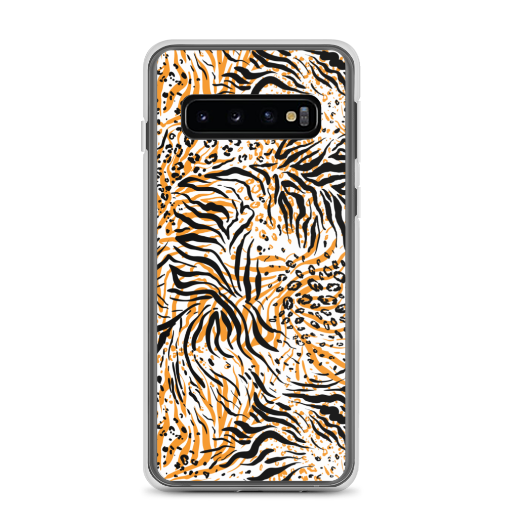 Samsung Galaxy S10 Tiger Seamless Pattern Samsung Case by Design Express