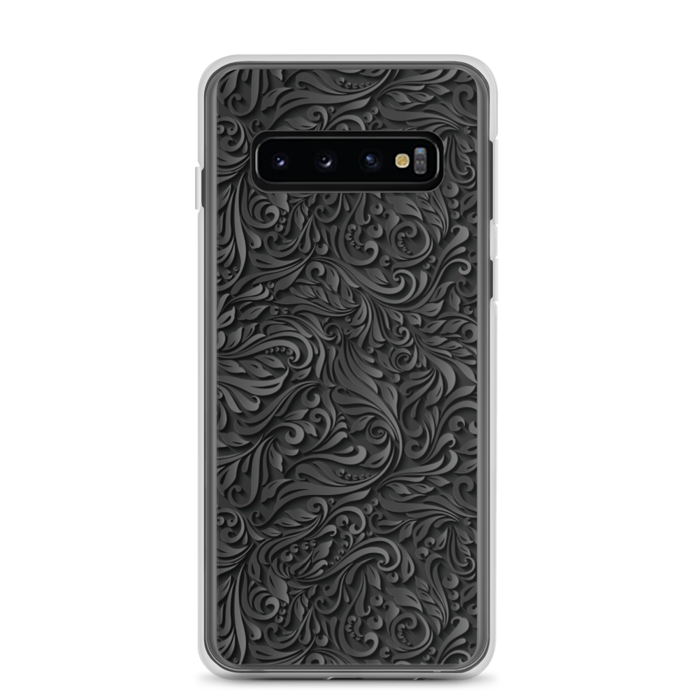 Samsung Galaxy S10 3D Black Ornament Pattern Samsung Case by Design Express