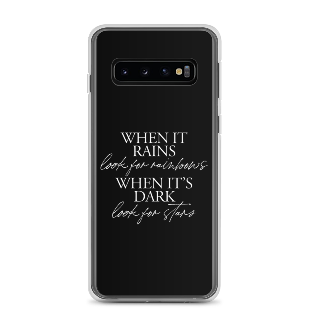 Samsung Galaxy S10 When it rains, look for rainbows (Quotes) Samsung Case by Design Express