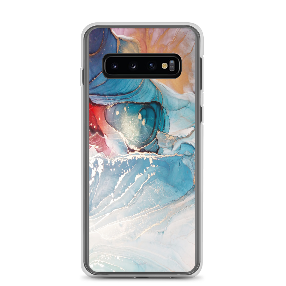 Samsung Galaxy S10 Colorful Marble Liquid ink Art Full Print Samsung Case by Design Express