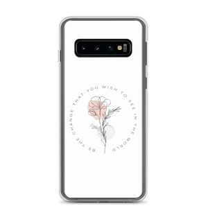 Samsung Galaxy S10 Be the change that you wish to see in the world White Samsung Case by Design Express